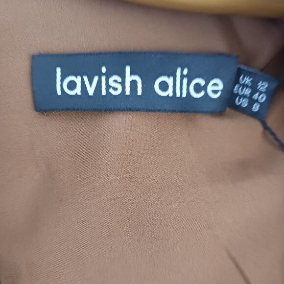 Lavias Alice Ariana lace up corser chocolate dress size 8 - Picture 6 of 6